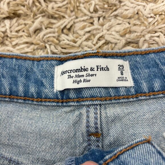 Abercrombie & Fitch High Rise Mom Shorts NWT - Picture 6 of 8